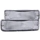 Anzo Euro Parking Lights Chrome w/ Amber Reflector For 89-95 Toyota Pickup