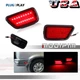 1Set Red LED Rear Bumper Fender Side Marker Indicator Light For 97-01 Honda CR-V