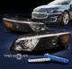 FOR 2016-2018 CHEVY MALIBU BLACK PROJECTOR HEADLIGHT HEADLAMP +BLUE LED DRL KIT