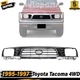 New Front Grille Chrome Shell with Primed Insert For 1995-1997 Toyota Tacoma 4WD