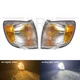 LED Amber Front Corner Signal Lamps w/White Running For 1998-2000 Toyota Sienna