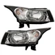 Headlights Headlamps Halogen Driver Passenger Side For 2011-2015 Chevy Cruze