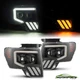 For 2009-2014 Ford F150 PRO-Series Dual Projector Halogen Headlights DRL Black