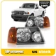 Pair Headlights Assembly For 2001-2011 Ford Ranger XL XLT Black Housing w/Amber Pair Headlights Assembly For 2001-2011 Ford Ranger XL XLT Black Housing w/Amber