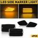 Smoked LED Front Bumper+Fender Side Marker Signal Lights For 97-06 Jeep Wrangler