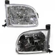 For Toyota Tundra Headlight 2000-2004 Driver and Passenger Side Pair w/Bulbs