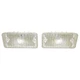Replacement Driver/Passenger Side Pair of Clear Park Light Lenses
