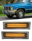 For 81-91 Chevy Chevrolet GMC C10 C20 C30 Blazer C/K Front LED Side Marker Light