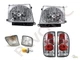Headlights + Clear Front Signal + Tail Lights For 98 99 00 Toyota Tacoma 4WD