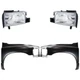 Headlights + Fender Kit Halogen For 2002 Dodge Ram 1500 SLT ST