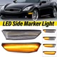 Front Bumper Fender Amber LED Side Marker Lights For Infiniti G35 Coupe 2D 03-07