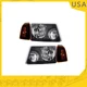 Headlight Assembly Set Fits 2001-2011 Ford Ranger Clear Lens Amber Reflector Headlight Assembly Set Fits 2001-2011 Ford Ranger Clear Lens Amber Reflector