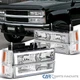 Fits 1994-1998 Chevy C10 C/K Tahoe Suburban Headlights+Corner+Bumper Lamps LED
