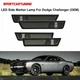 For 2008-2014 Dodge Challenger Front&Rear Bumper Side Marker Lights Lamp Smoked