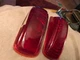1941 PLYMOUTH TAIL LIGHT LAMP LENS RUBY RED GLASS T-369 NOS LYNX PART o
