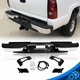 Complete Chrome Rear Step Bumper For 1999-07 Chevy Silverado 2500 3500HD