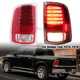 Left+Right Rear Tail Light For 2013-18 Dodge Ram 1500&2500&3500 Chrome Lamp LED