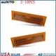 Amber LED Dual Function Side Marker Lights w/ Chrome For 1981-86 Chevy C10 2-20X