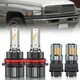 For Dodge Ram 1500 2500 3500 94-02 LED Headlight Hi/Lo+Turn Signal Light Bulb 4x