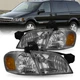 For 1997-2005 Pontiac Montana Chevy Venture Silhouette Smoke Headlight Headlamp