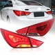 VLAND Red Style LED Tail Lights For 2011-2014 Hyundai Sonata Rear Lamps LH+RH