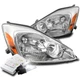 FOR 04-05 TOYOTA SIENNA CE LE XLE VAN HEADLIGHT HEADLAMP LAMP CHROME W/6000K HID
