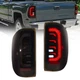 For 2014-18 Chevy Silverado GMC Sierra Smoke LED Tail Lights w/Startup Animation