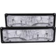 Anzo Parking Lights Euro-Style Clear Lens Black Housings Chevy GMC Set 511033