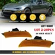 2-20X For 2016-2023 Mazda MX-5 Miata Amber Front Side Marker Lights Housings EXR