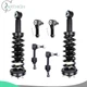 For 2004 2005 Ford F-150 Front Complete Struts Sway Bars Outer Tie Rods End Link