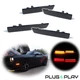 4PCS Smoked Lens LED Front&Rear Sidemarker Lights For 2015-2023 Dodge Challenger