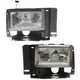 Driver and Passenger Side Headlights For 1989-1992 Ford Ranger Halogen w/ Bulb/s
