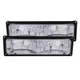 Anzo 511033 Chrome Euro Parking & Signal Light w/ Black Frame for 92-99 Suburban