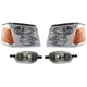Headlight Lamp  Left-and-Right Left & Right for GMC Envoy XL XUV 2004-2005