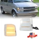 2PCS Clear Amber LED Side Corner Lights For 1995-2005 Chevrolet Astro GMC Safari