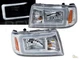 Chrome C-Bar Headlights For 2001-2011 Ford Ranger RH + LH