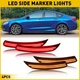 Smoked Front Rear Bumper LED Side Marker Lights For 2015 2016 2017 Chrysler 200