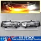 Pair DRL LED Bumper Fog Turn Signal Light for Ford Mustang 2018~2022 GT EcoBoost