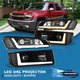 For 02-06 Avalanche Cladding BK DRL Projector Headlights +Sequential Bumper Lamp