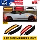 For Mazda Miata MX-5 2016-UP 4Pcs Smoked Lens Front Rear LED Side Marker Light