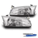 For 97-99 Toyota Camry Replacement Chrome Headlights Lamps w/Blue LED DRL Signal