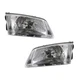 For Mazda 626 2000-2002 Headlights Driver And Passenger Side | Pair | Clear Lens