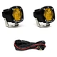Baja Designs 387815 S1 2.1" 2x20W Square Wide Cornering Beam Amber LED Lights