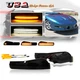 Smoked Front Amber LED Signal Parking Lights For 93-97 Pontiac Firebird Trans Am