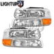 Head Signal Lights Combo Set for 1999-2006 CHEVY SUBURBAN TAHOE SILVERADO