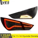 Smoked Full LED Tail Lights For Hyundai Sonata 6th Gen Sedan 2011-2014 w/Starup