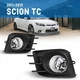 Front Fog Lights For 2011-2013 Scion tC Driving Bumper Lamps w/Wiring Switch Kit