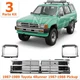 New Front Bumper Grille + Headlight Bezels RH & LH For 1987-1989 Toyota 4Runner