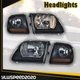 Black Headlights+Amber Corner Lights Fit For 97-03 Ford F150/99-02 Expedition