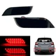 Black Lens LED Rear Bumper Reflector Stop Brake Light For 2013-14 Subaru WRX STI